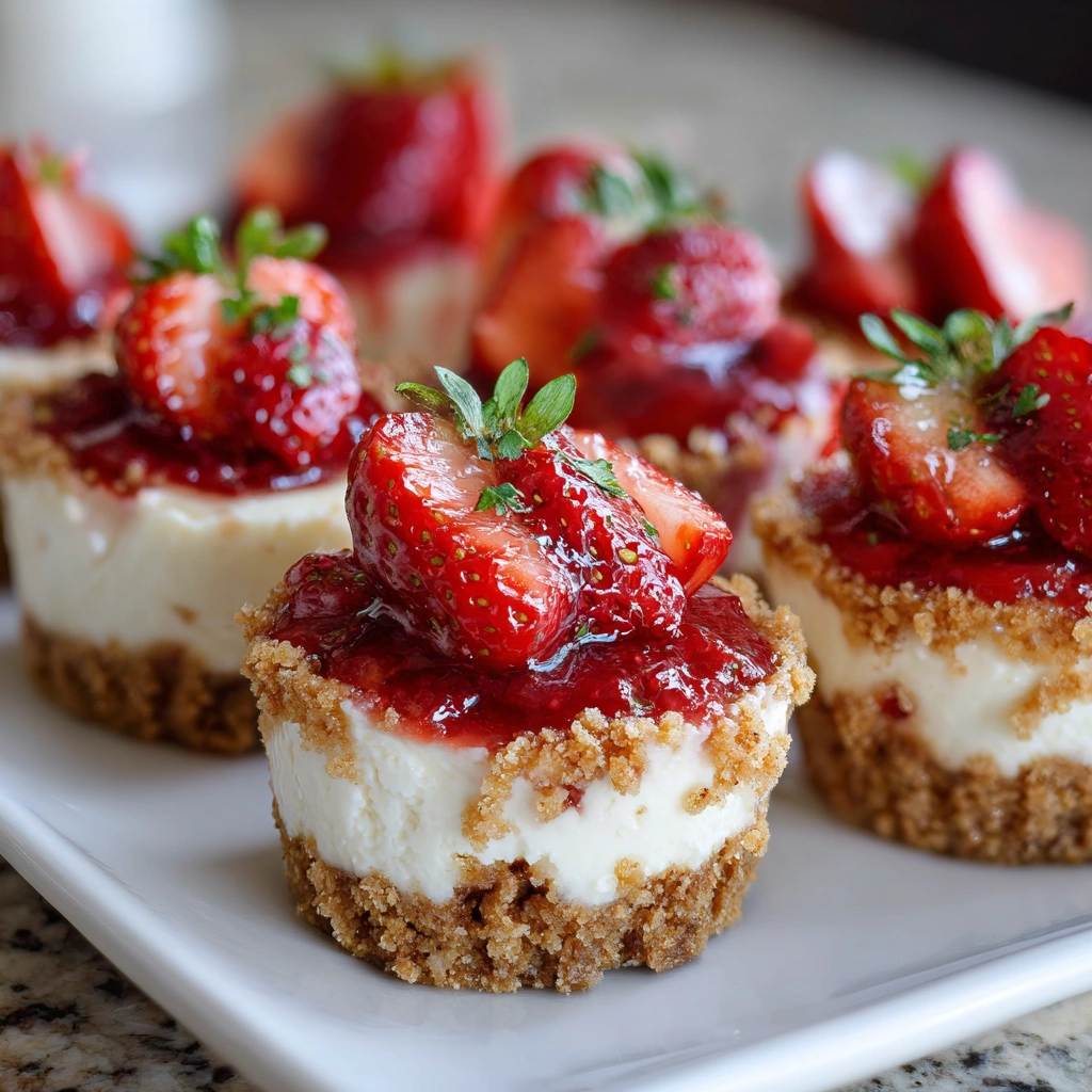 Mini Strawberry Cheesecakes That Will Delight Your Taste Buds!