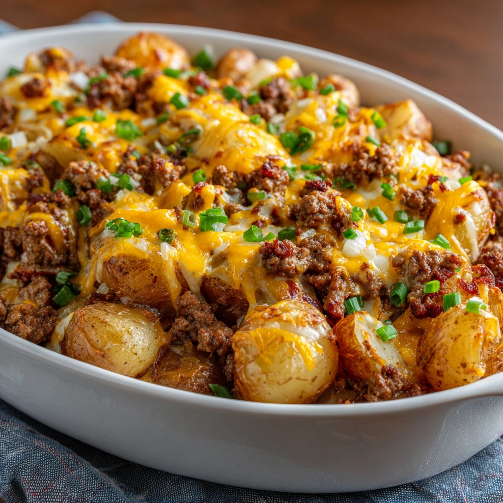 Cowboy Beef &amp; Potato Casserole: A Delightful Comfort Meal