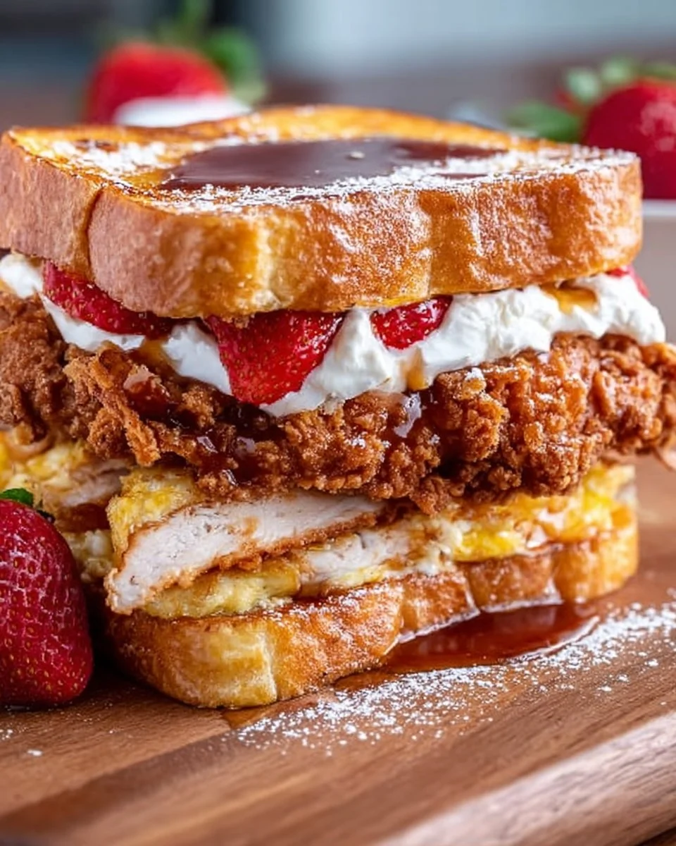 French Toast Fried Chicken Sandwich