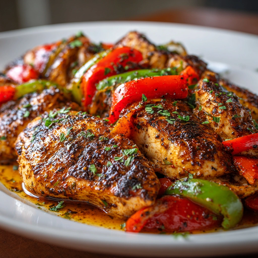 Cajun Chicken with Bell Peppers: A Flavorful Delight!
