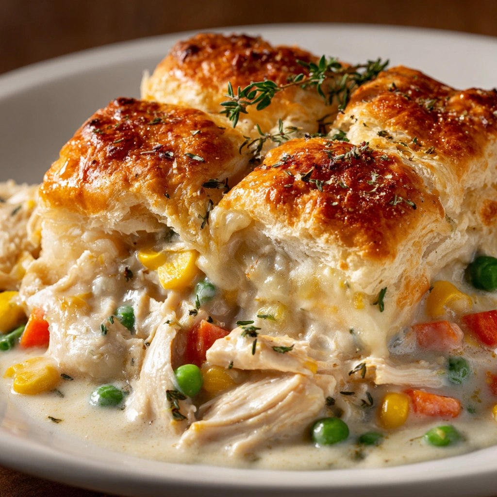 Easy Homemade Chicken Pot Pie Casserole Recipe for Dinner!