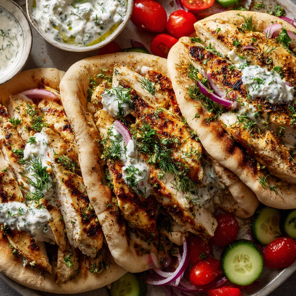 Sheet Pan Chicken Pitas with Herby Ranch: A Quick Delight!