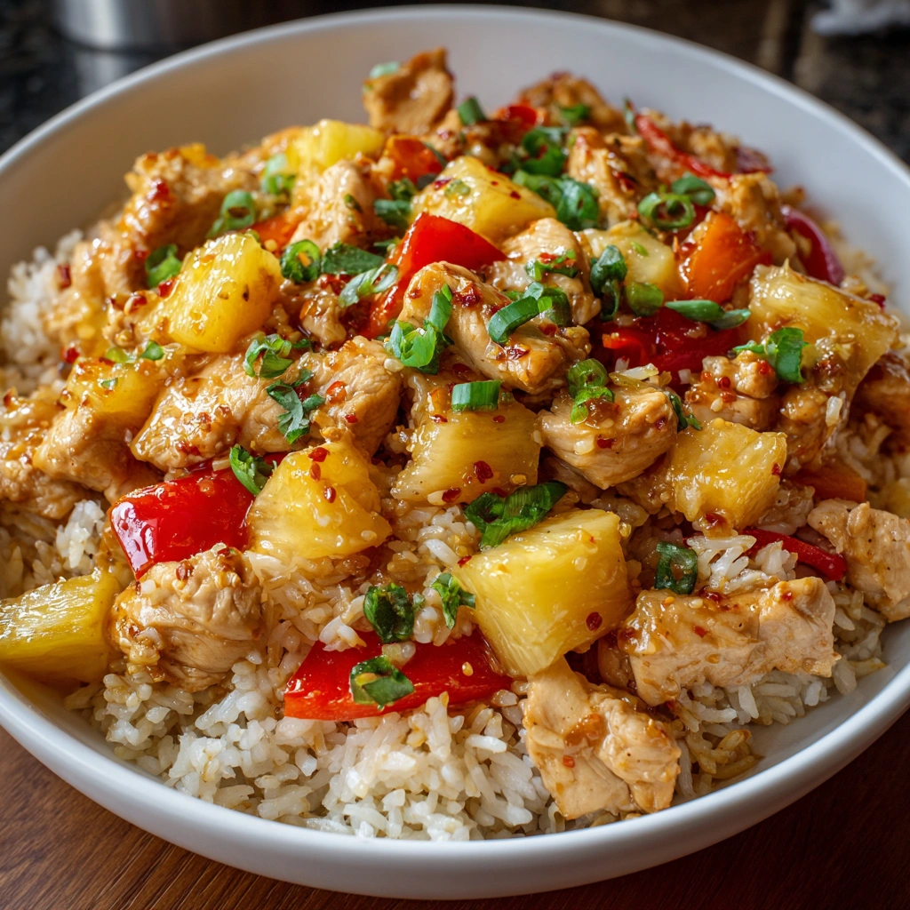 Pineapple Chicken and Rice: A Flavorful Dinner Delight!