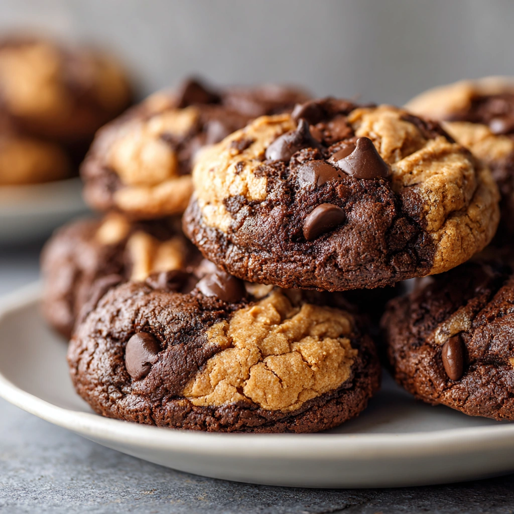 Peanut Butter Brownie Swirl Cookies: A Sweet Delight!