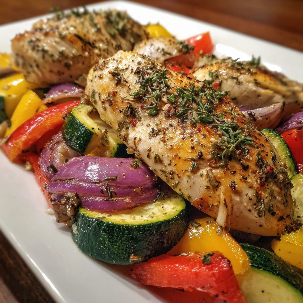 Sheet Pan Greek Chicken &amp; Veggies: A Quick Delight!