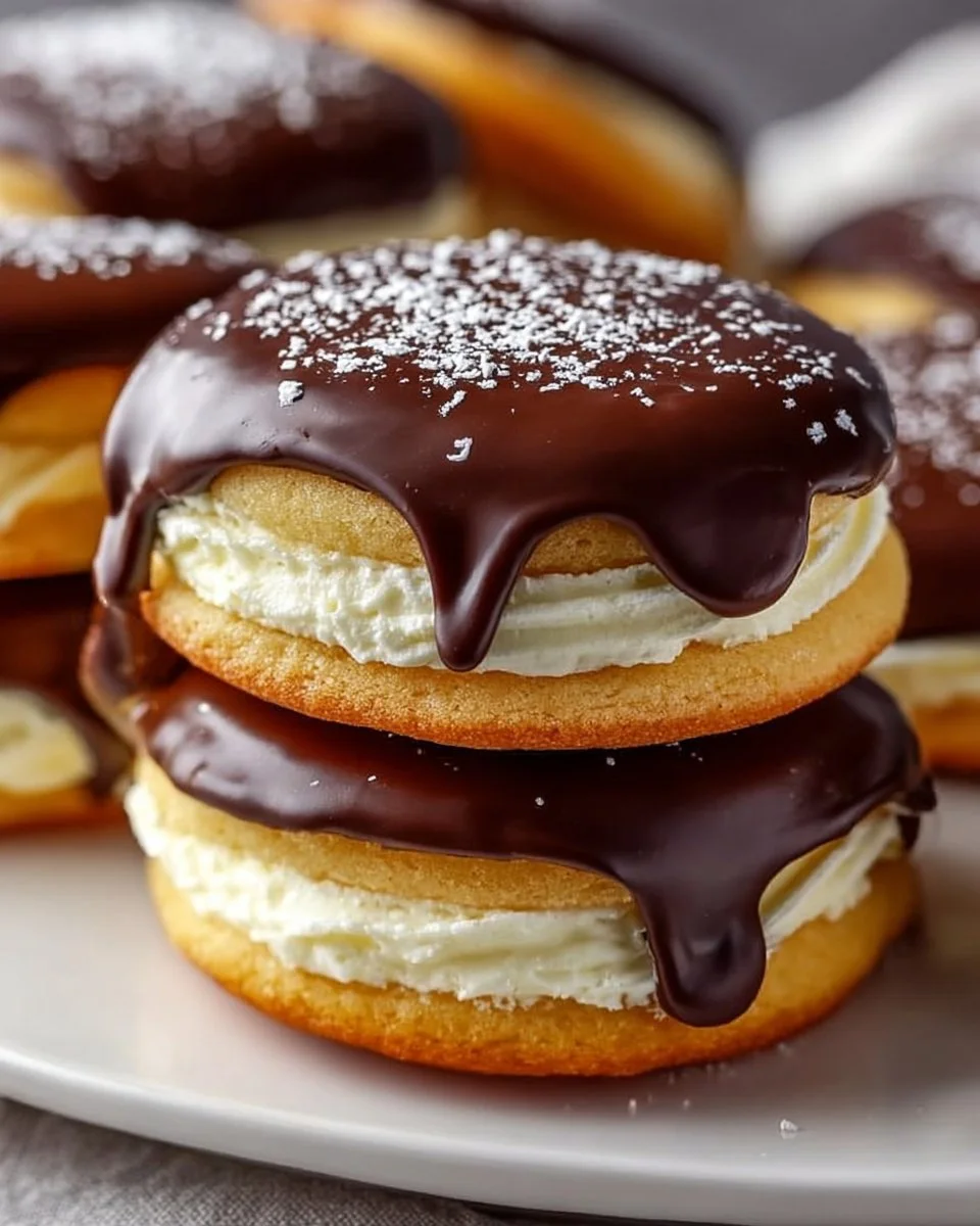 Boston Cream Pie Cookies