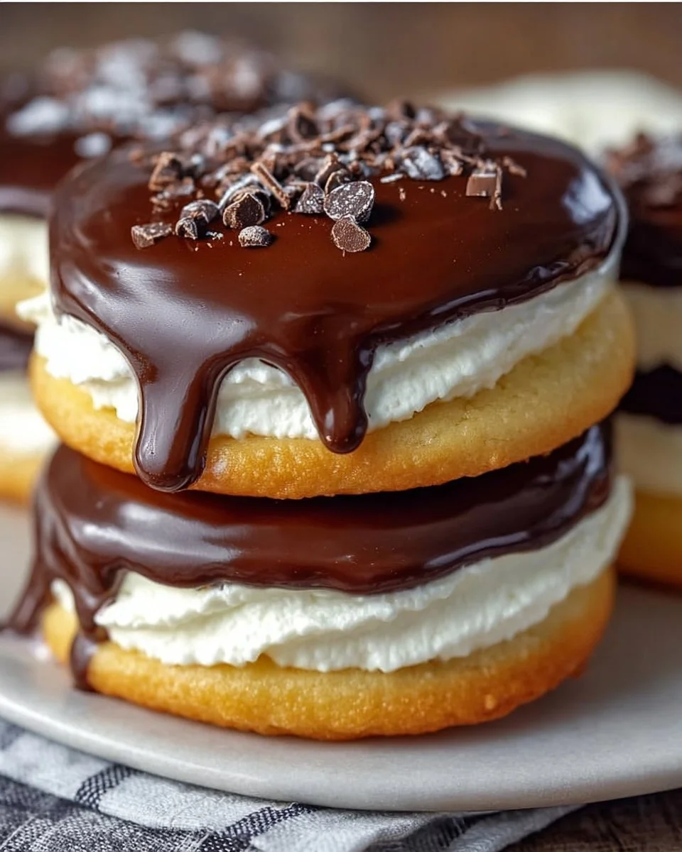 Boston Cream Pie Cookies