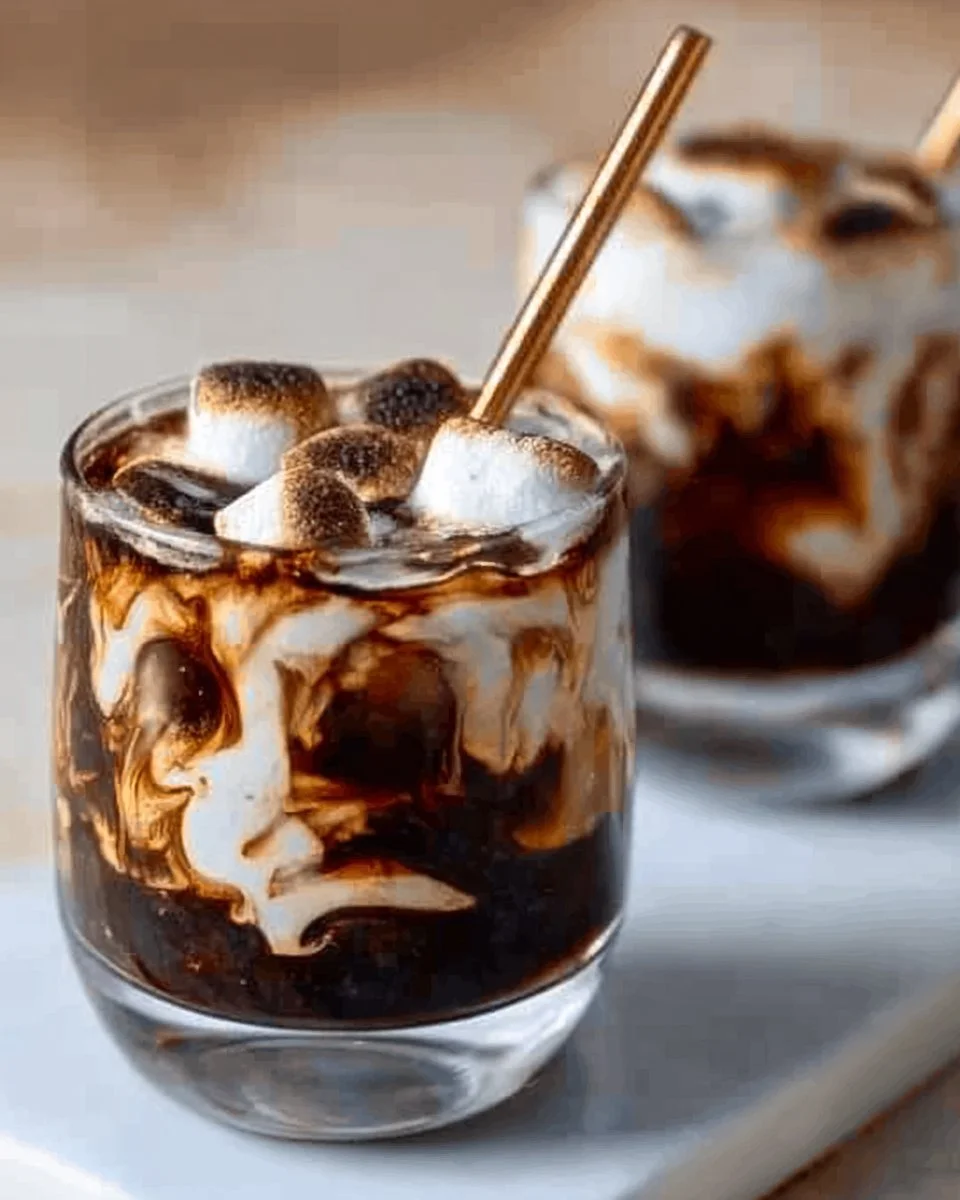 Campfire Cola Dirty Soda - a delicious 5-minute s'mores-inspired drink