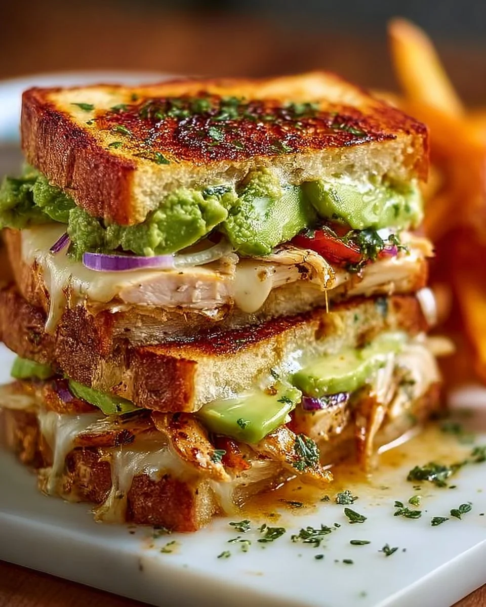 Chicken Avocado Melt Sandwich