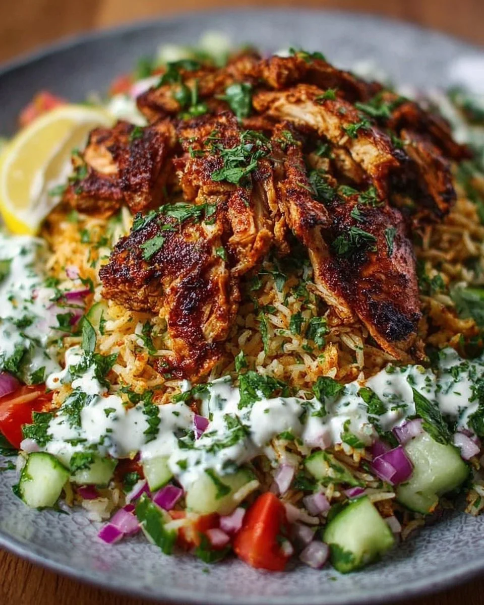Chicken Shawarma Crispy Rice Salad – Easy Middle Eastern Dinner Recipe