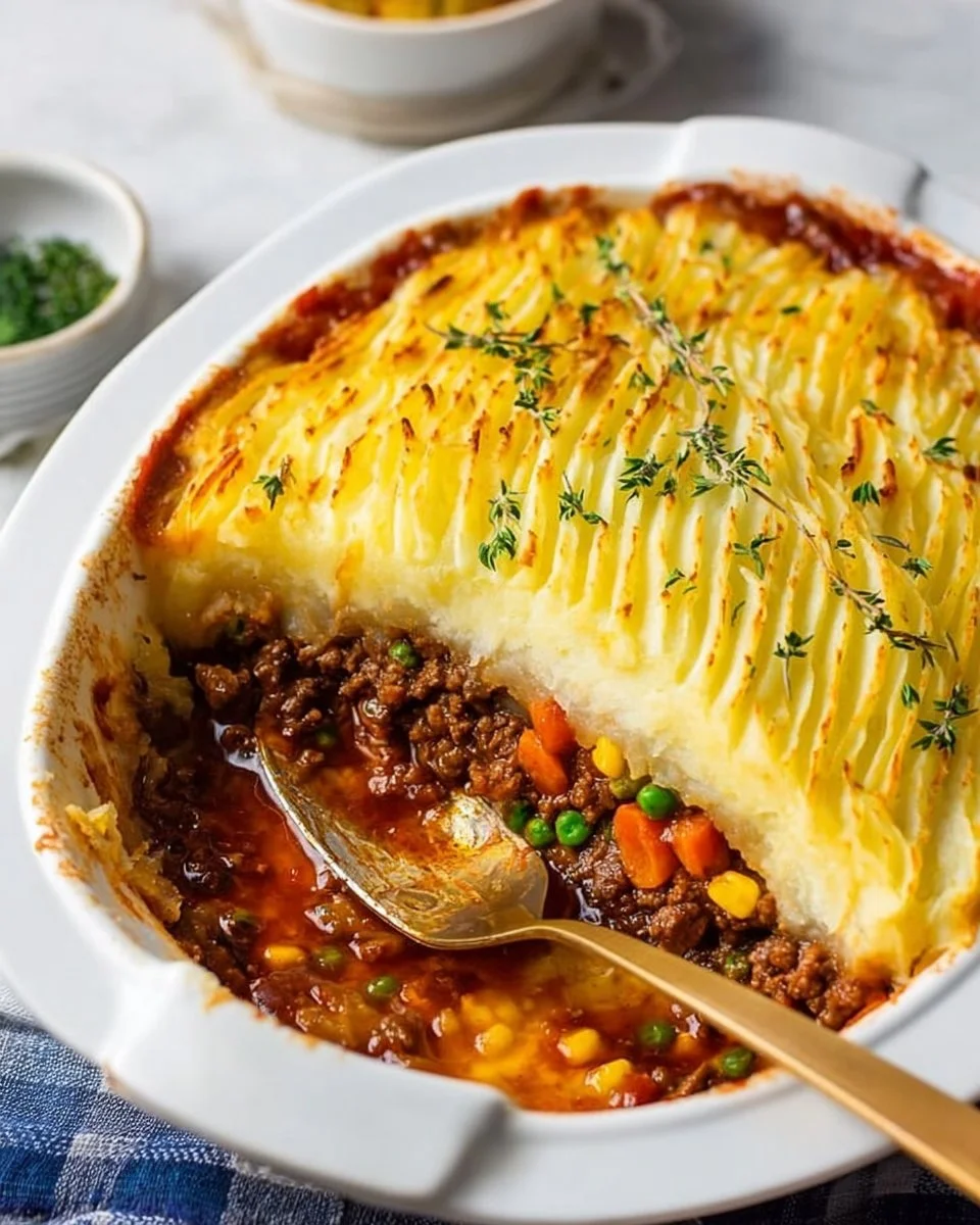 Classic Shepherd’s Pie with Parmesan Potatoes (video)