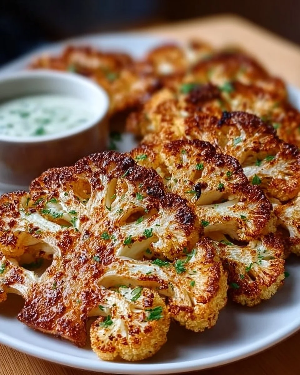 Crispy Baked Cauliflower Steaks