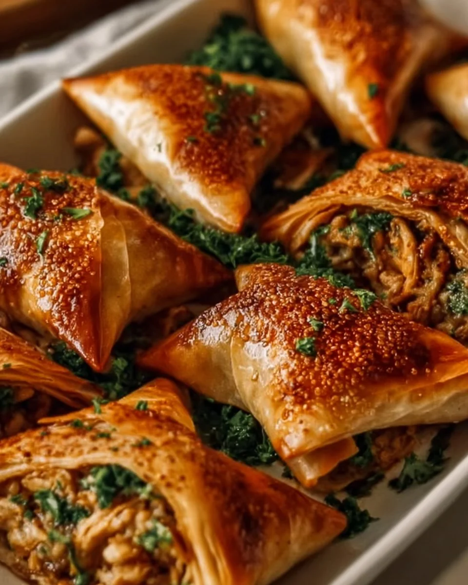 Delicious Moroccan Spiced Chicken Briouats in 20 Minutes