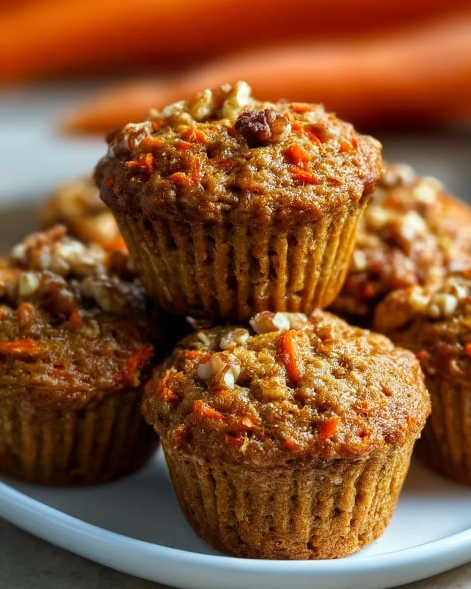 Easy One-Bowl Carrot Oatmeal Muffins