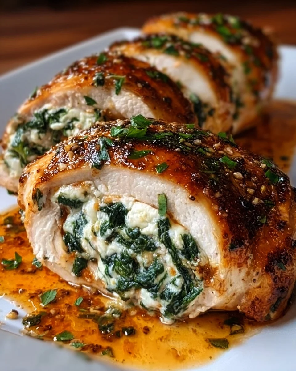 Herbed Ricotta Stuffed Chicken Rolls for a Cozy Dinner Delight