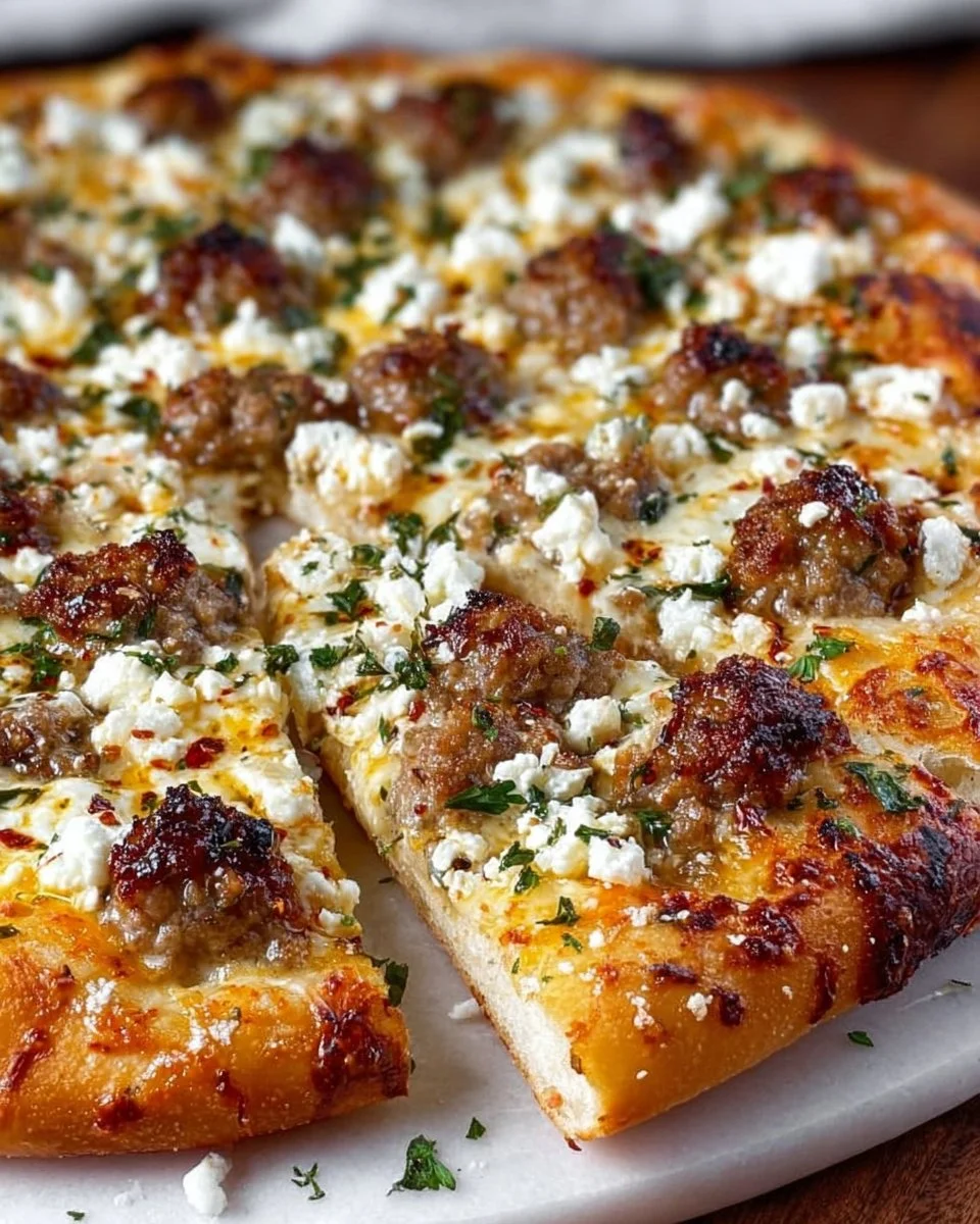 Hot Sausage Feta Honey Pizza – Easy Gourmet Pizza Recipe
