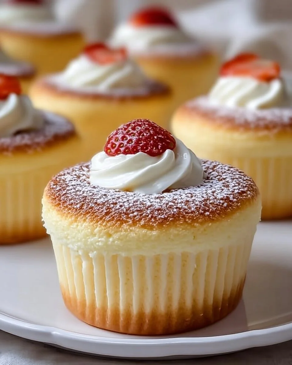 Japanese Cotton Cheesecake Cupcakes