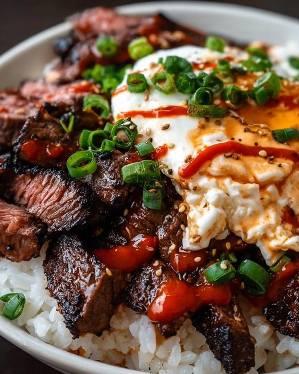 Korean BBQ Steak Rice Bowls