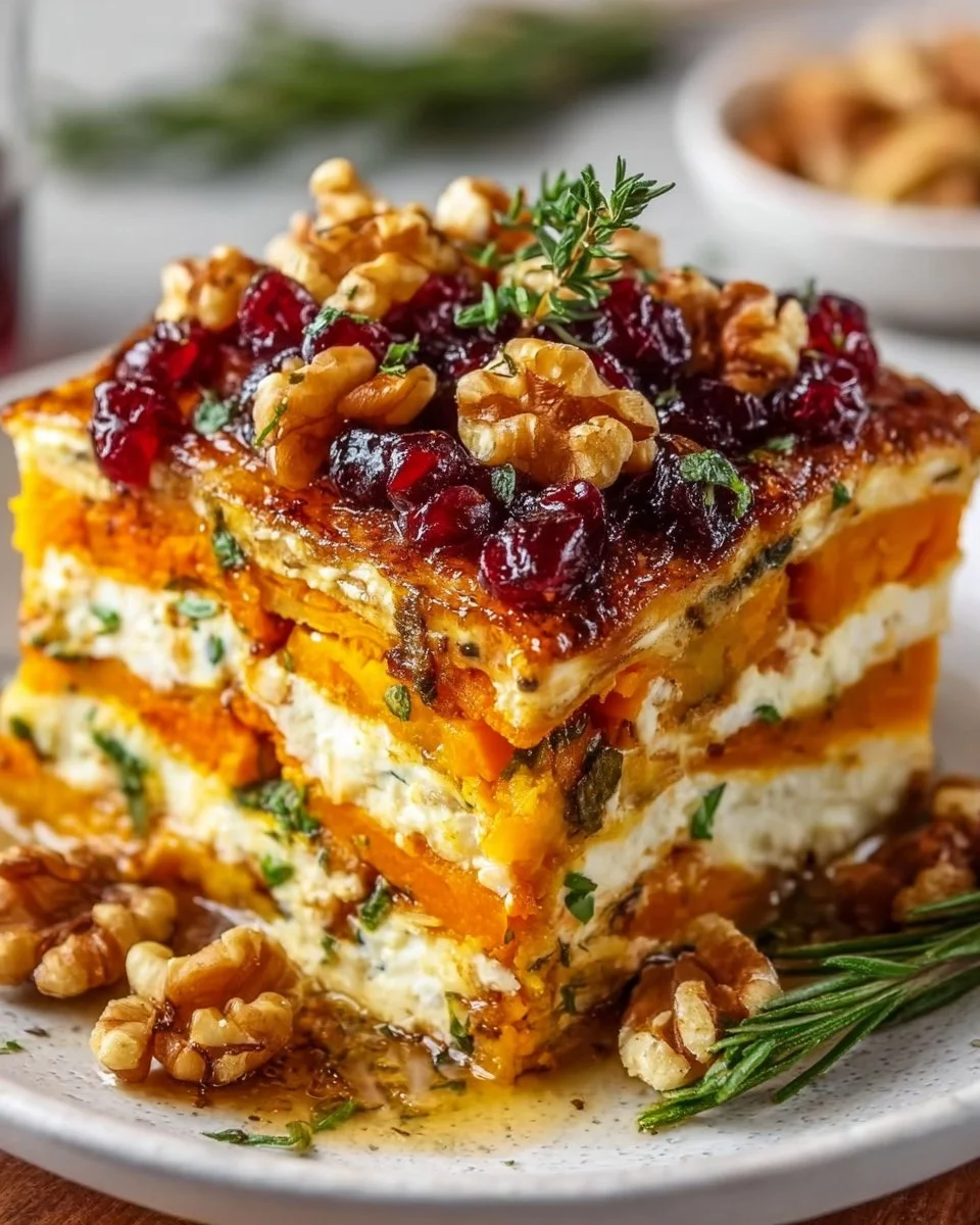 Layered Sweet Potato Butternut Squash Carrot Lasagna Recipe