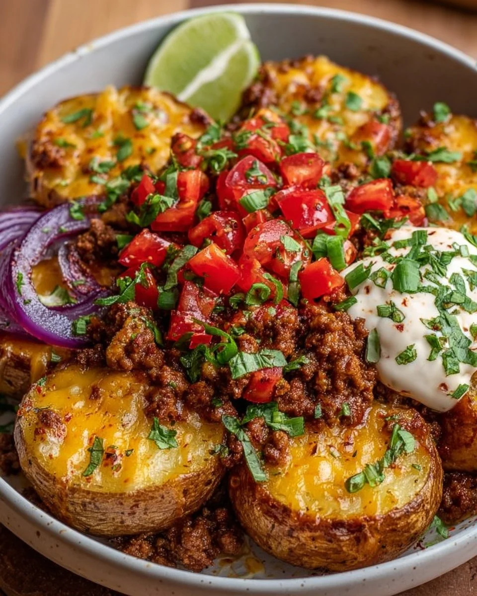 Loaded Fiesta Potato Bowls: Crispy &amp; Cheesy Dinner Fun
