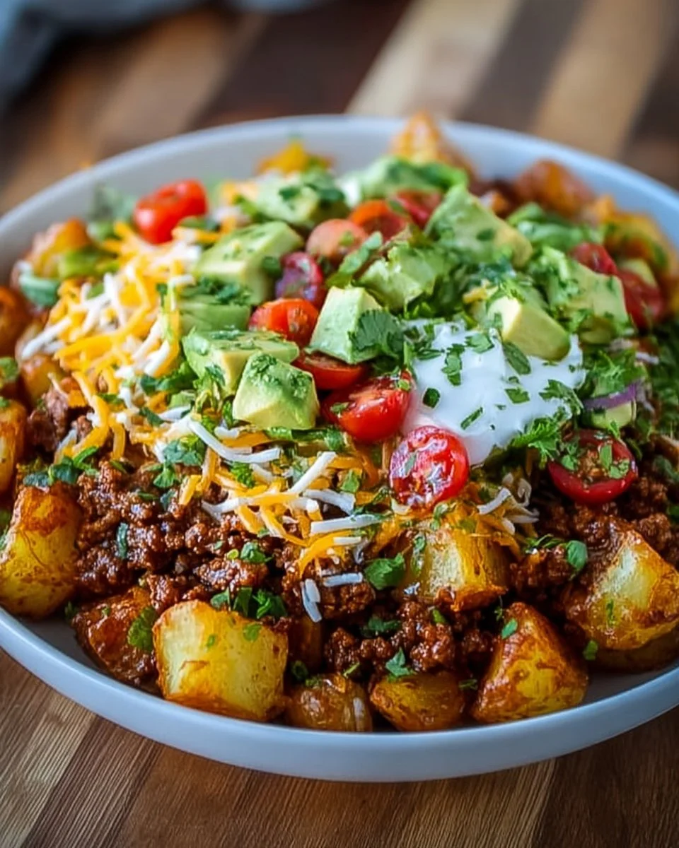 Loaded Potato Taco Bowl