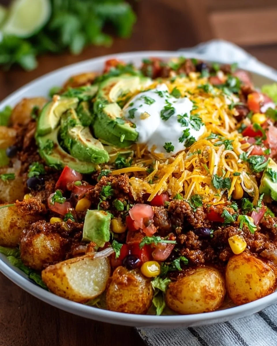Loaded Potato Taco Bowl