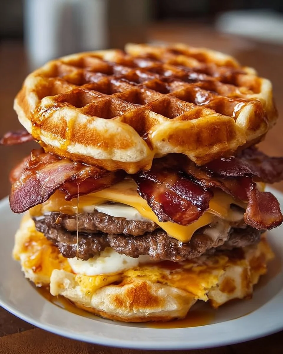 Maple Bacon Waffle Burger