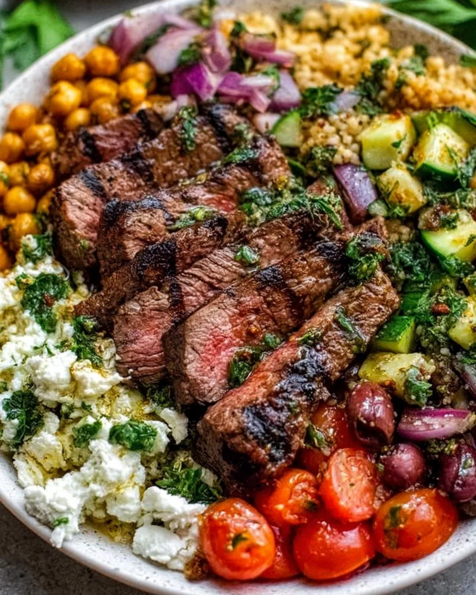 Mediterranean Steak Bowl Recipe