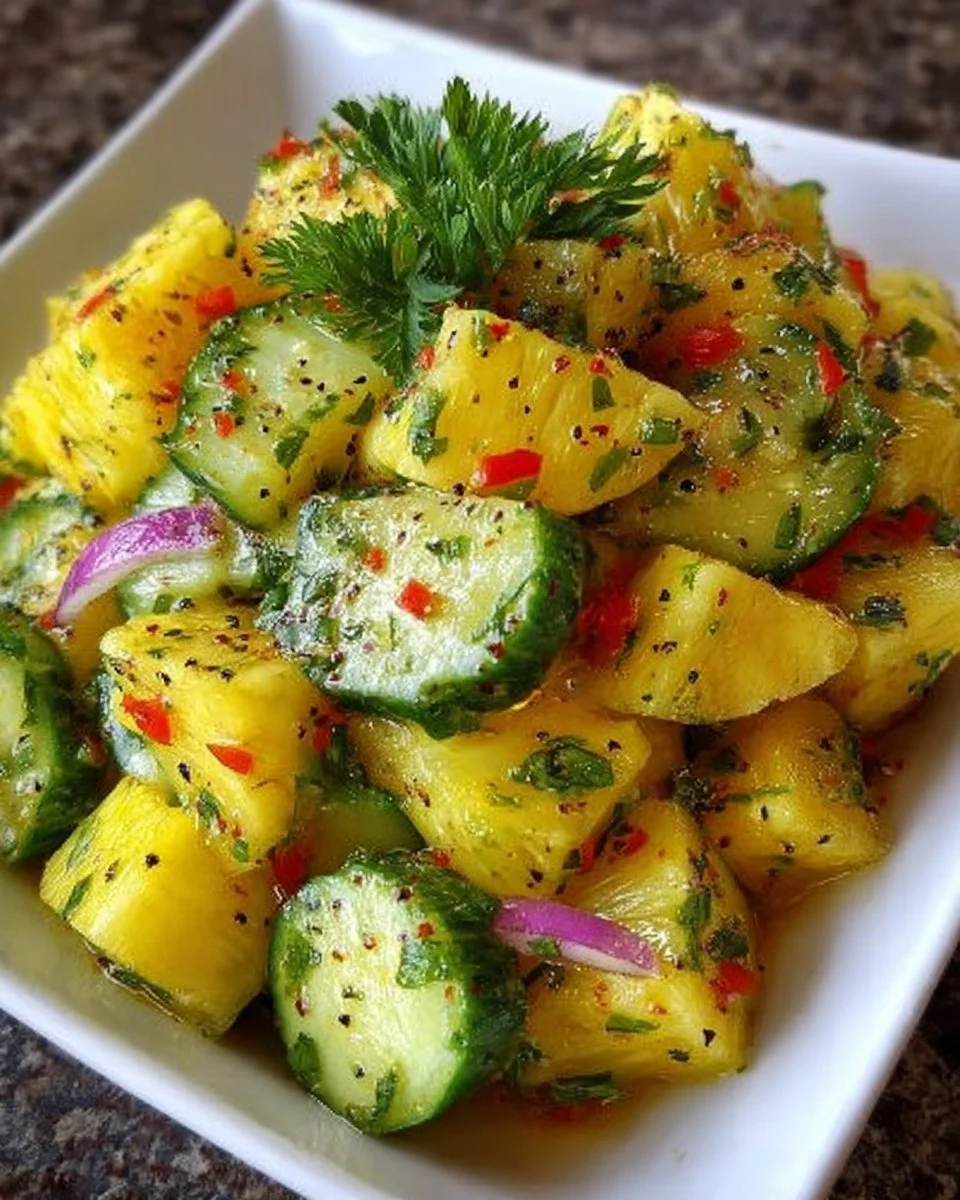 Pineapple Cucumber Salad