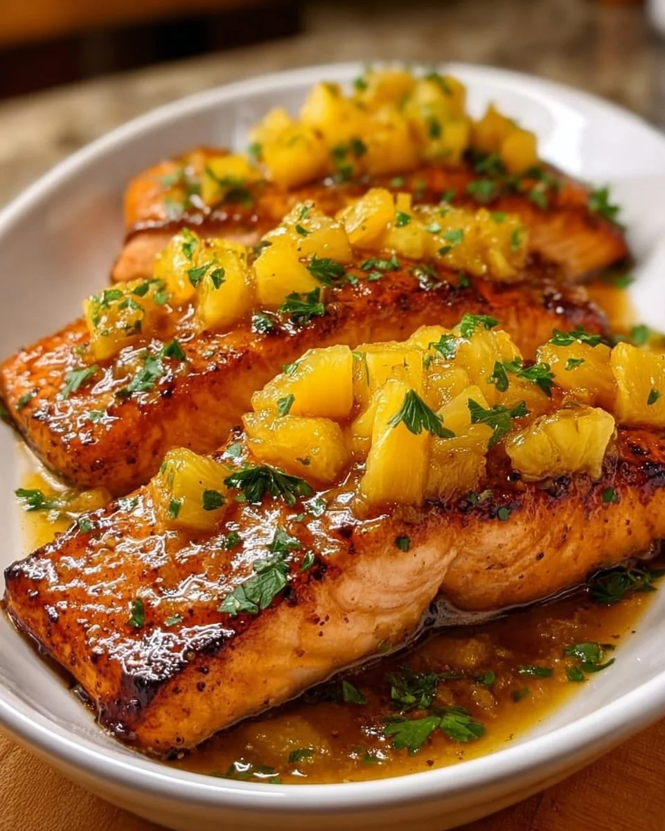Pineapple Glazed Salmon