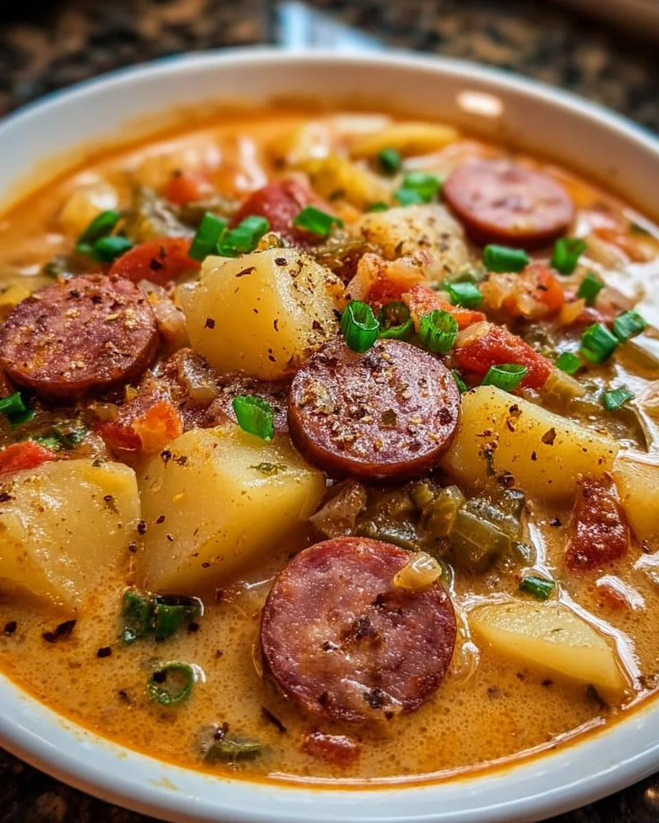 Slow Cooker Cajun Potato Soup