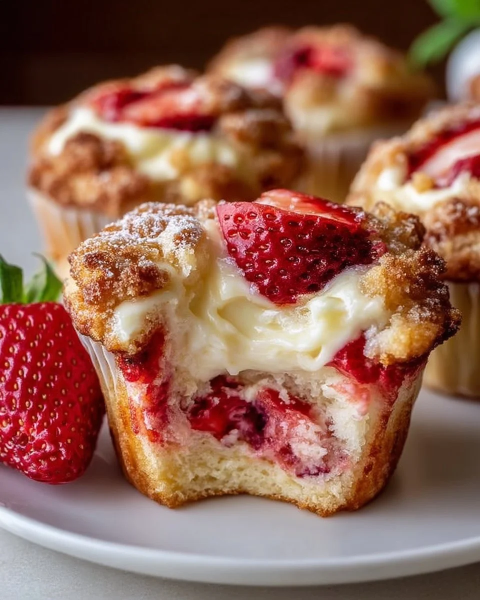 Strawberry Cream Cheese Muffins