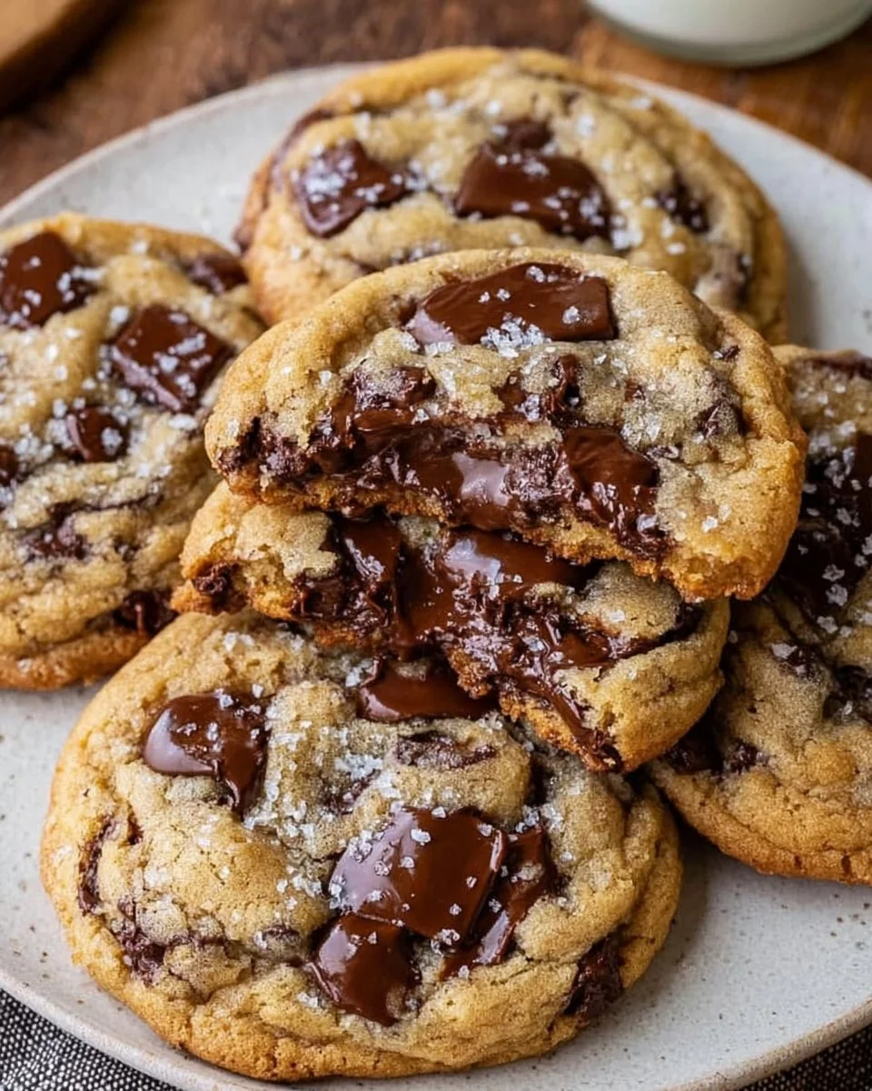 Ultra Thick Bakery Style Chocolate Chip Cookies – Crispy Edges, Gooey Centers, and Loaded with Chocolate!