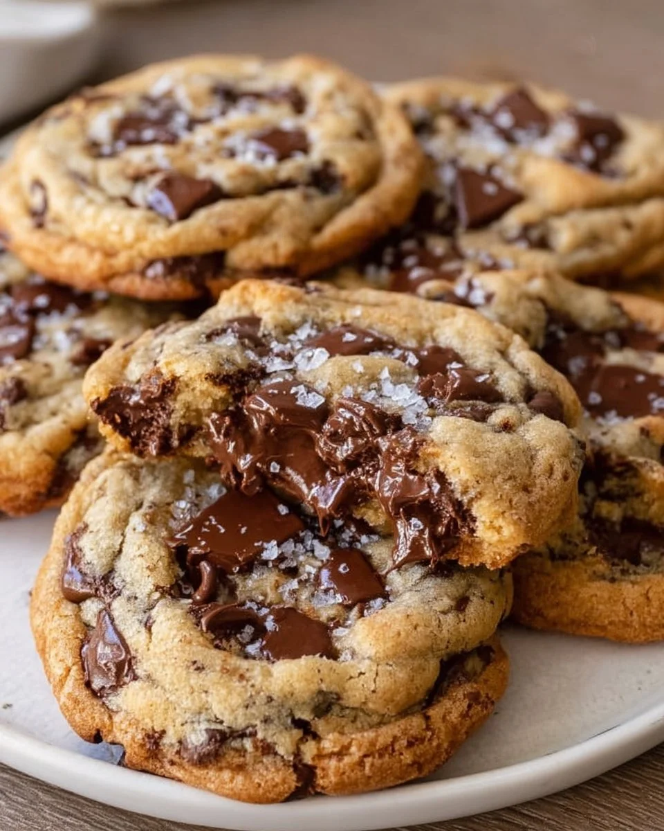 Ultra Thick Bakery Style Chocolate Chip Cookies – Crispy Edges, Gooey Centers, and Loaded with Chocolate!