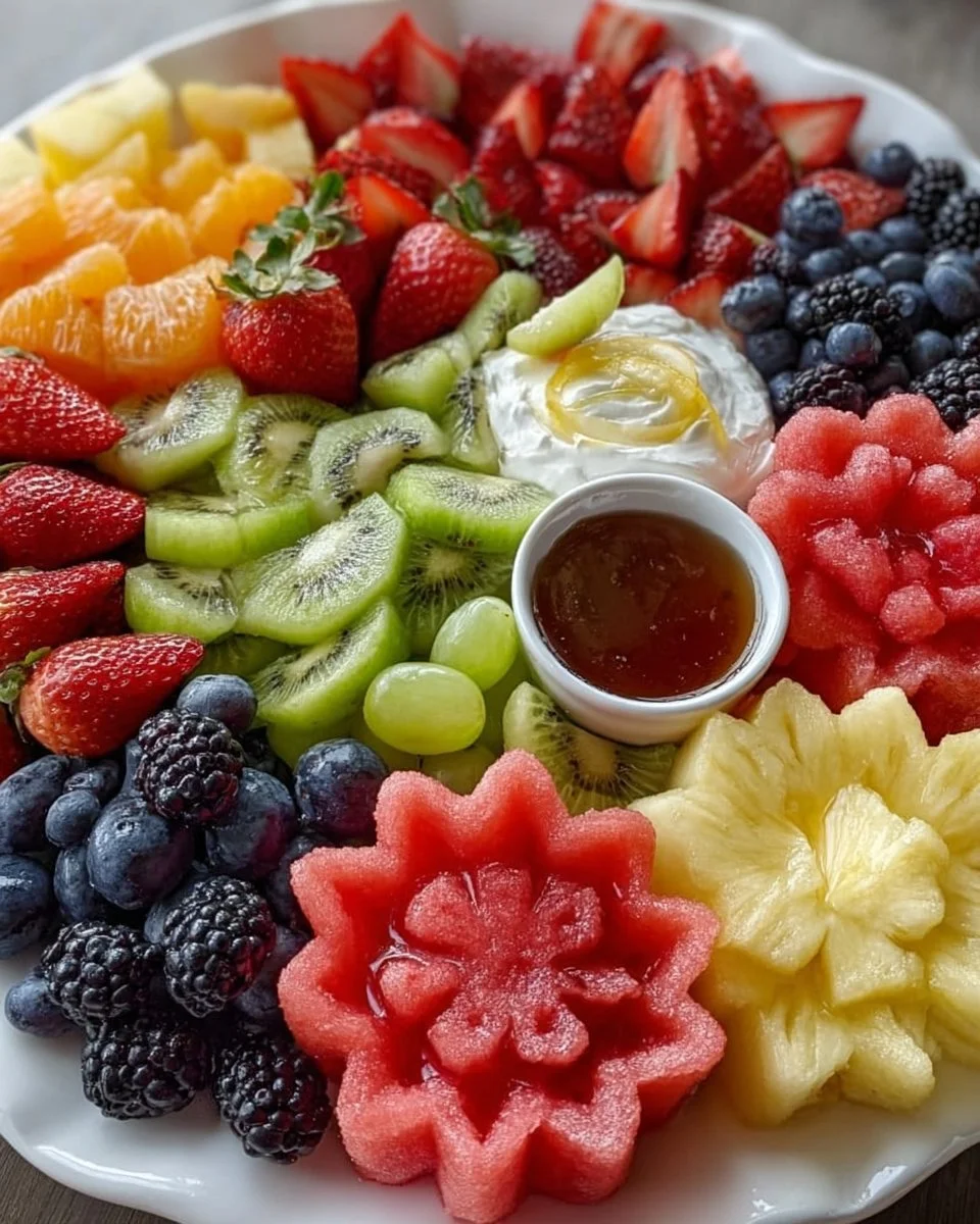 Colorful Baby Bloom Fruit Platter with an assortment of fresh, juicy fruits