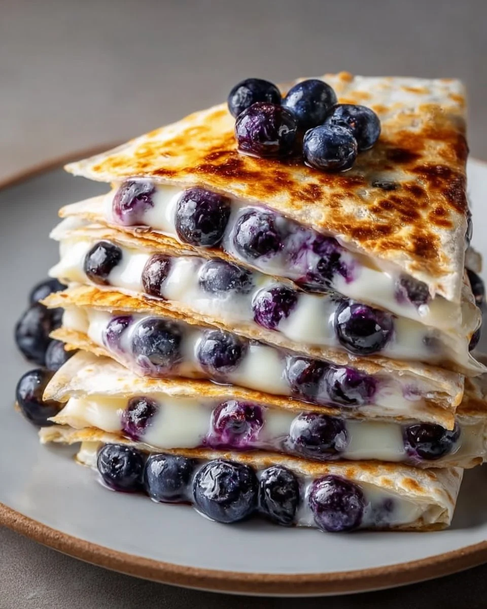Blueberry Breakfast Quesadilla Recipe