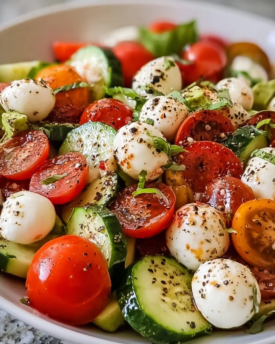 Cucumber Mozzarella Salad