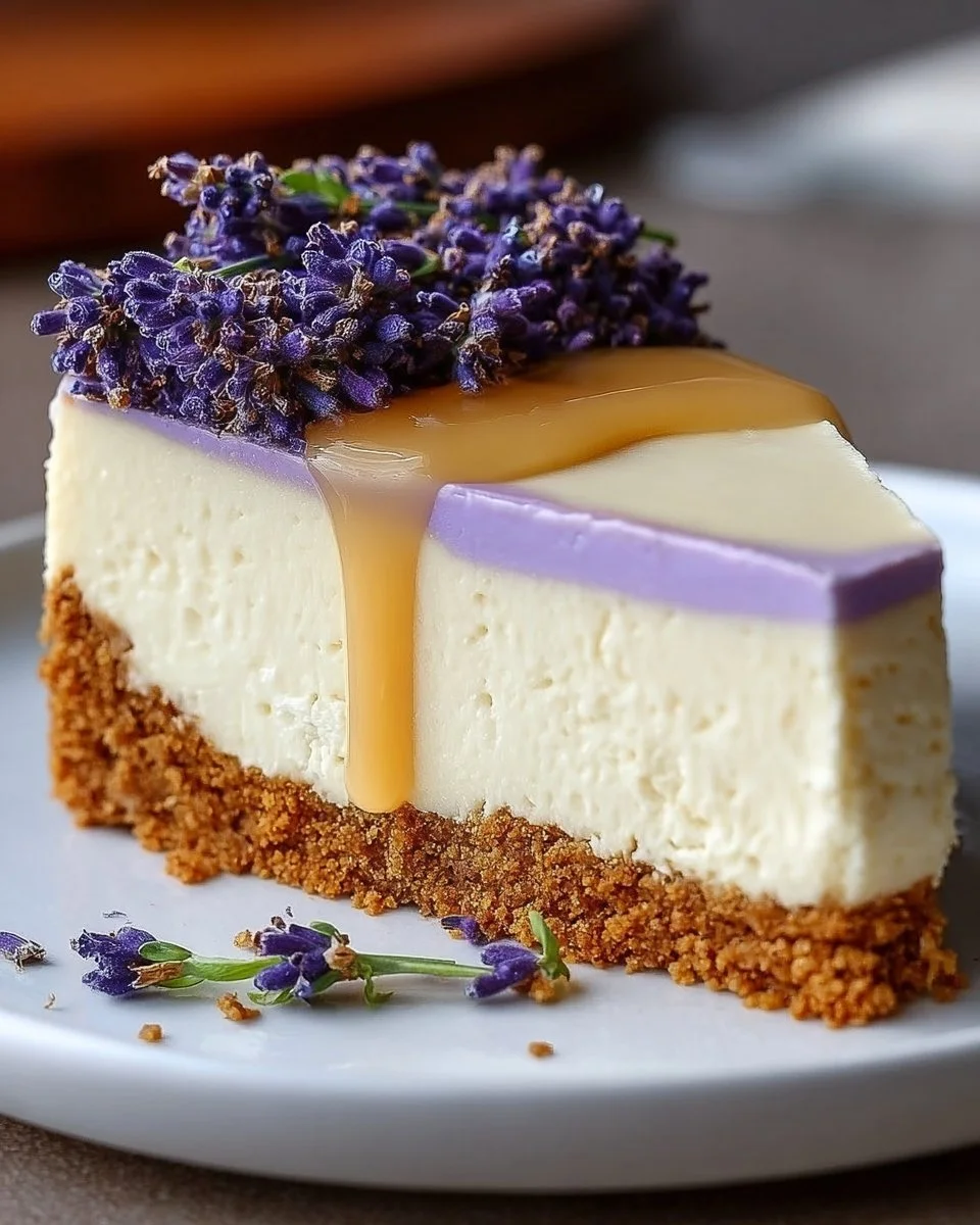 Delicious Honey Lavender Cheesecake to Brighten Your Day