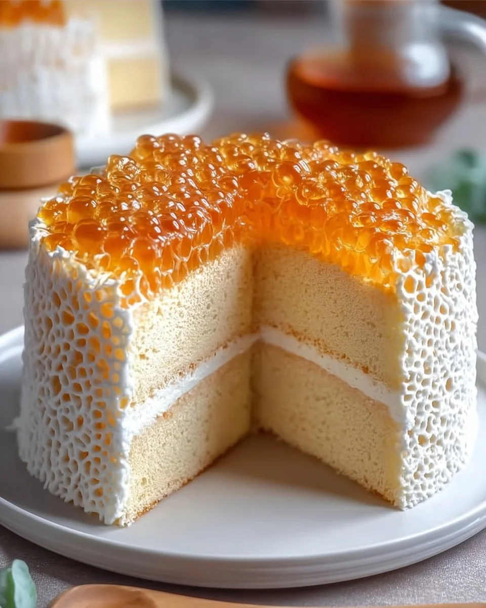 Deliciously Soft Vietnamese Honeycomb Cake