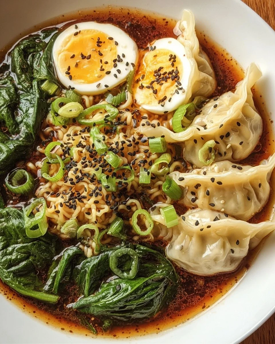 Dumpling Ramen Bowl Soup
