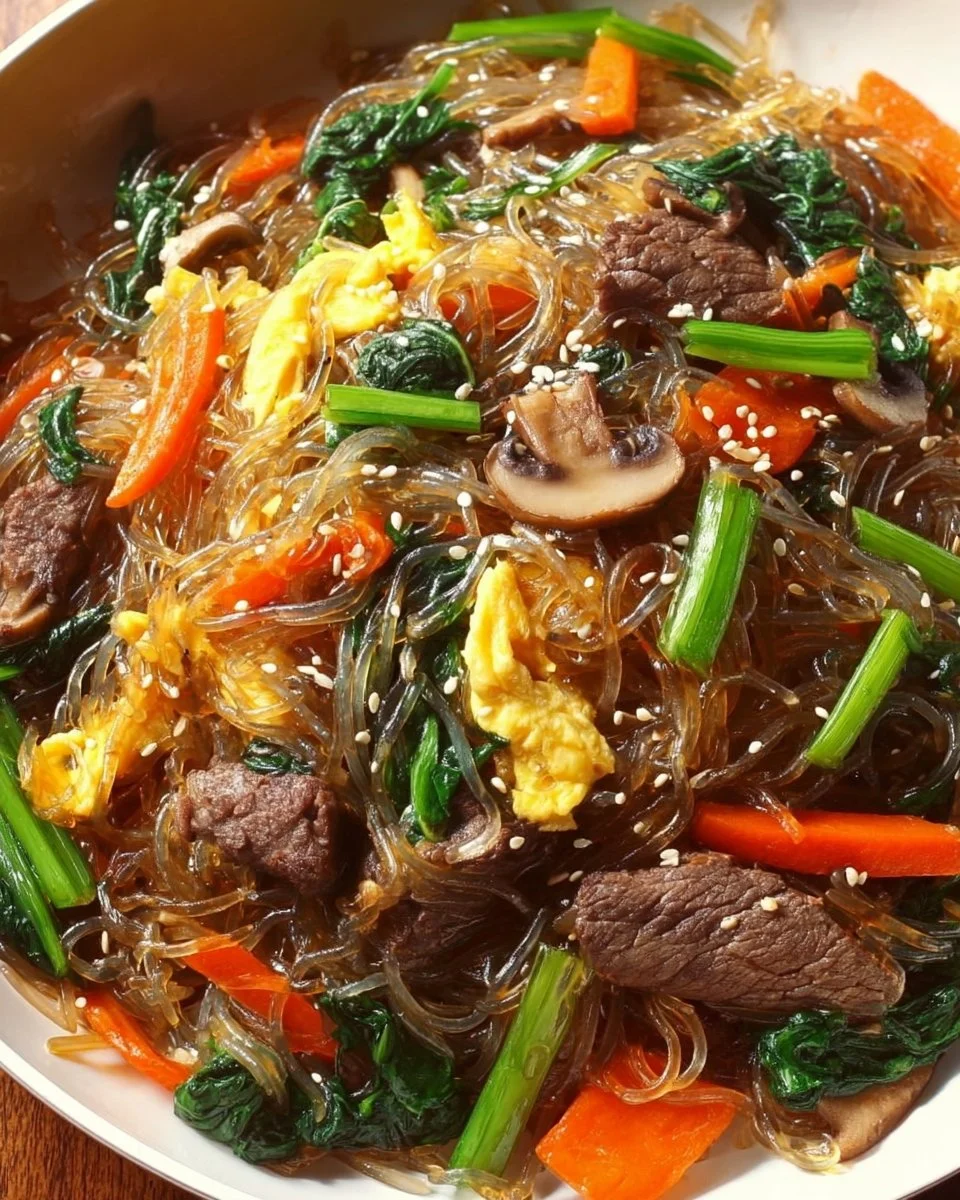 Japchae Korean Glass Noodle Stir Fry