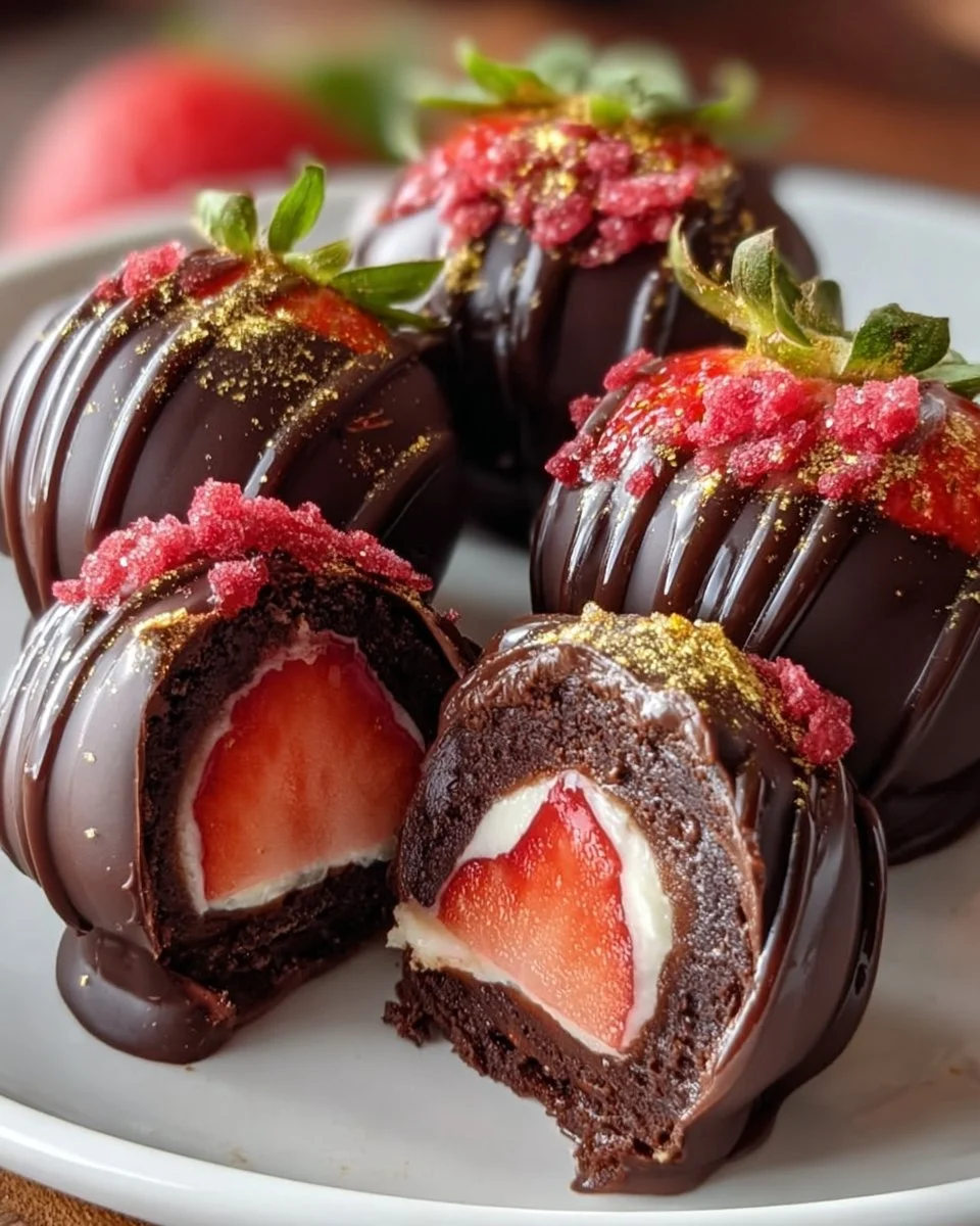 Strawberry Chocolate Truffles
