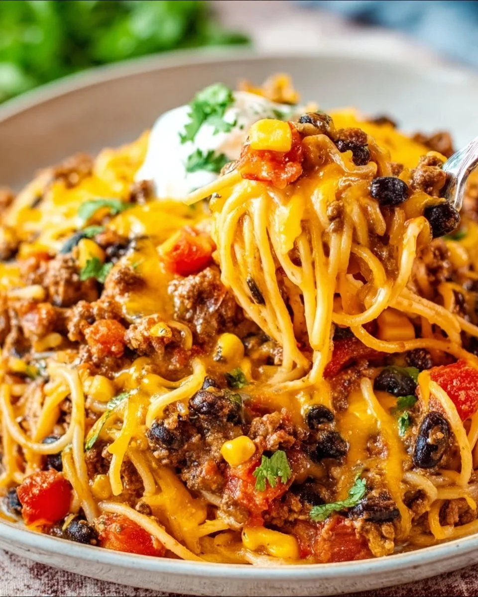 Taco Spaghetti Bake