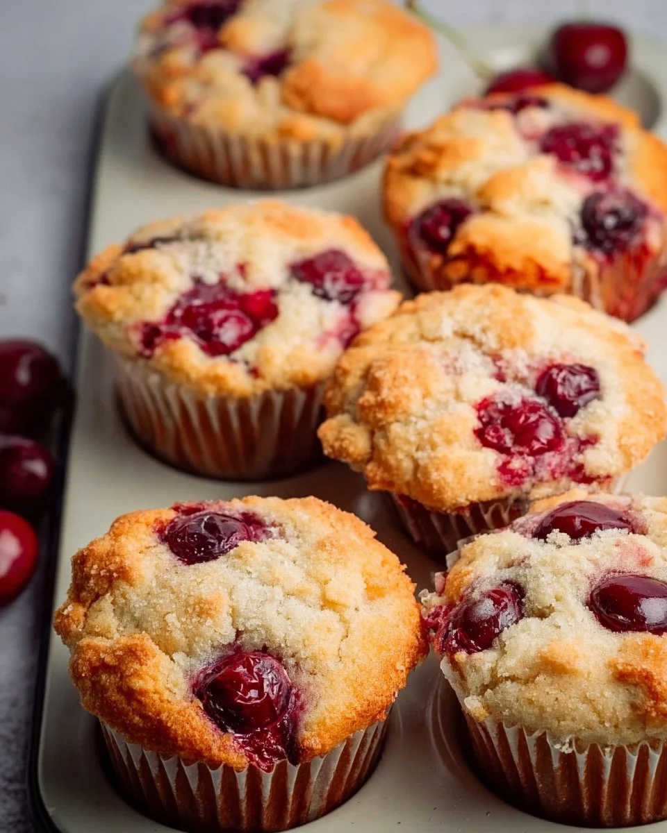 Cherry Cobbler Muffins