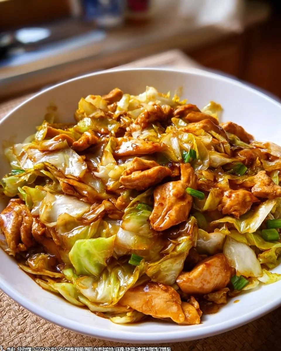 Chinese Chicken Cabbage Stir Fry