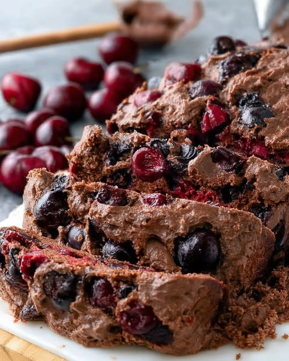 Chocolate Cherry Quick Bread is moist, sweet and full of chocolate and fresh cherries! This easy quick bread…