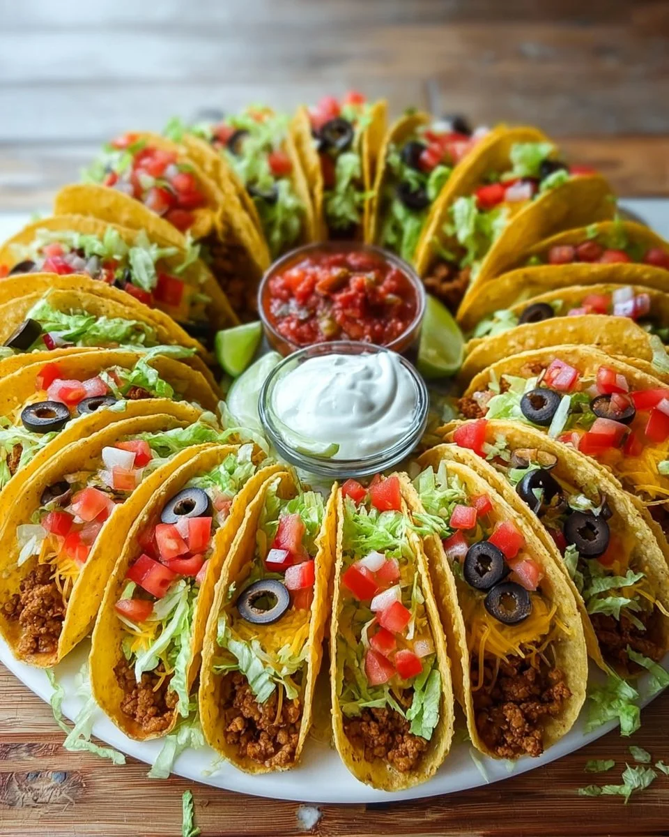 Easy Taco Recipe Dinner Board