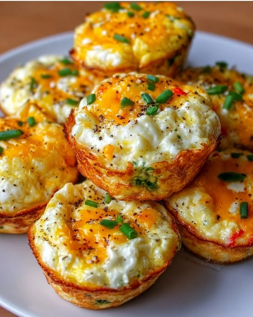 Fluffy Cottage Cheese Egg Muffins