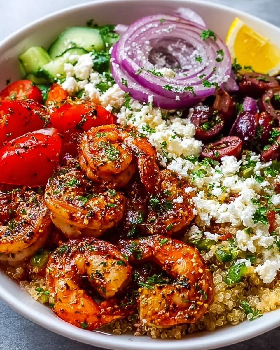 Greek Shrimp Mediterranean Bowl