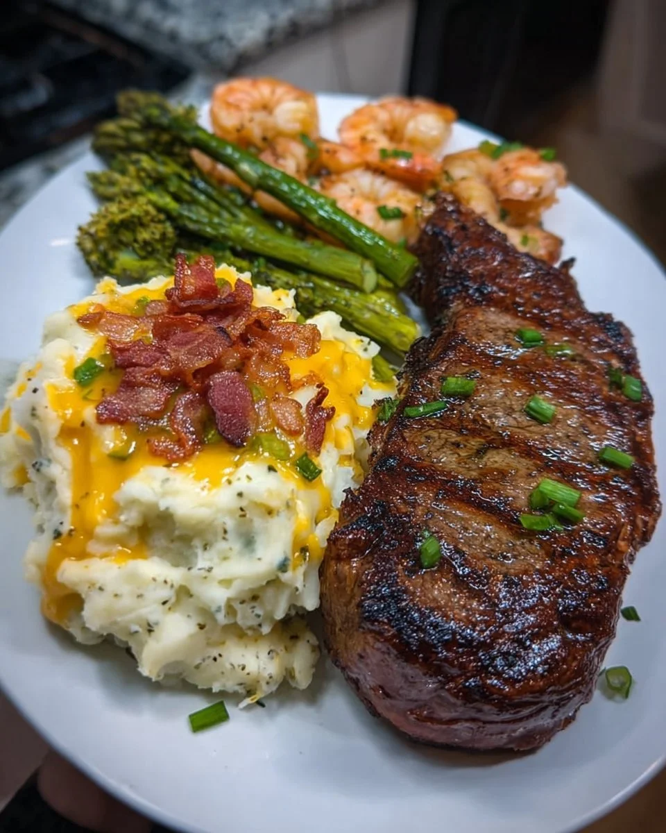 Homemade dinner ideas | Steak and loaded mashed potatoes